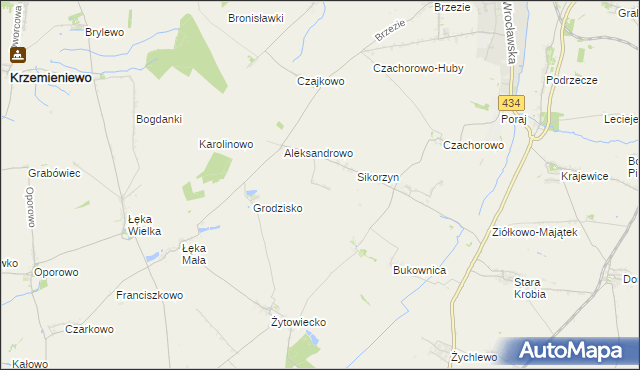 mapa Huby Pijanowskie, Huby Pijanowskie na mapie Targeo