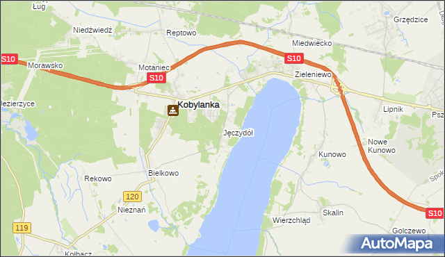 mapa Jęczydół, Jęczydół na mapie Targeo