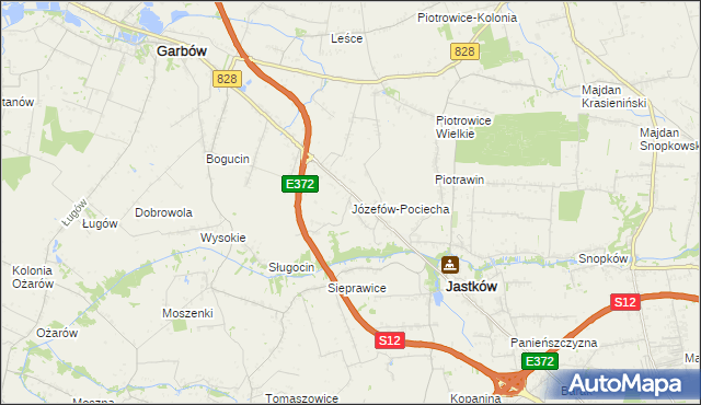 mapa Józefów-Pociecha, Józefów-Pociecha na mapie Targeo