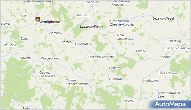 mapa Krzeczanowo, Krzeczanowo na mapie Targeo