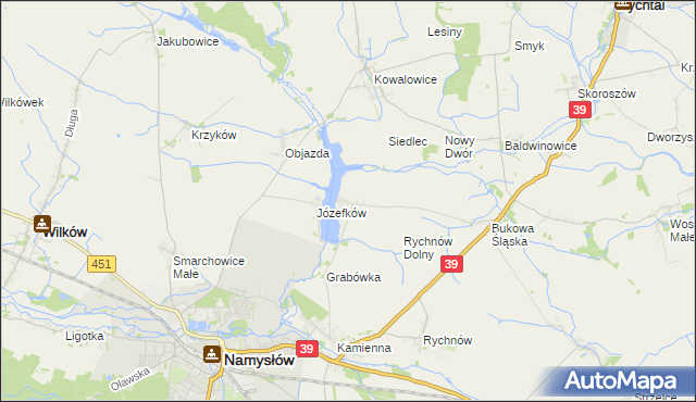 mapa Michalice, Michalice na mapie Targeo