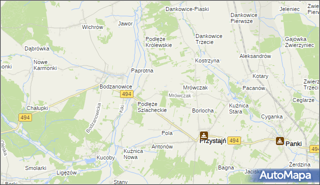 mapa Michalinów, Michalinów na mapie Targeo