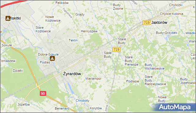 mapa Międzyborów, Międzyborów na mapie Targeo