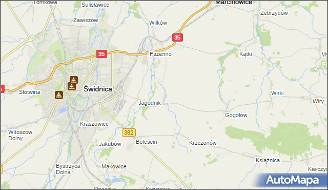 mapa Miłochów, Miłochów na mapie Targeo