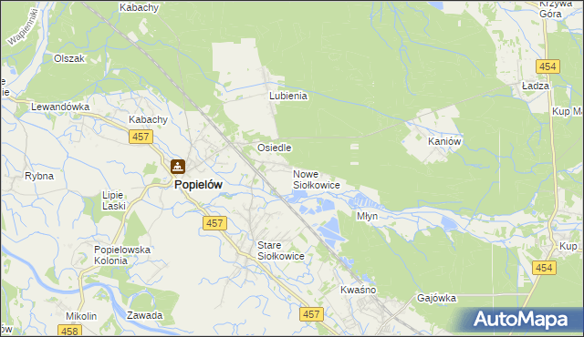 mapa Nowe Siołkowice, Nowe Siołkowice na mapie Targeo