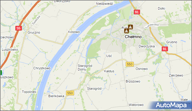 mapa Panieński Ostrów, Panieński Ostrów na mapie Targeo