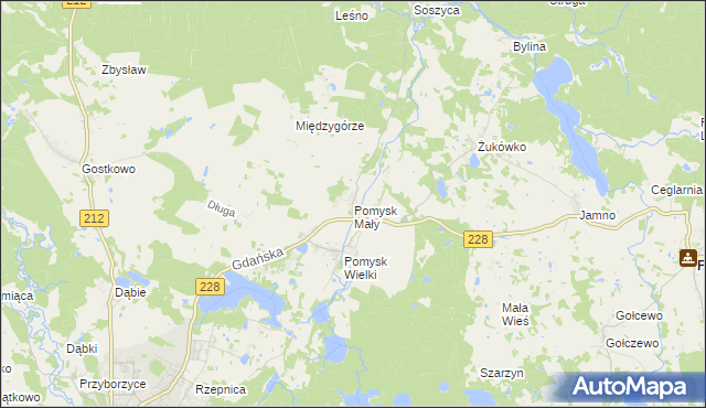 mapa Pomysk Mały, Pomysk Mały na mapie Targeo