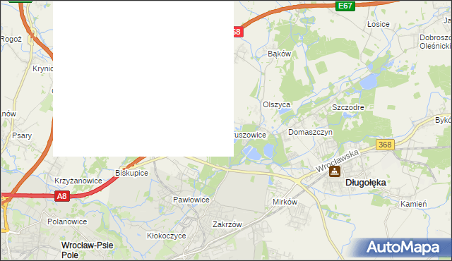 mapa Pruszowice, Pruszowice na mapie Targeo