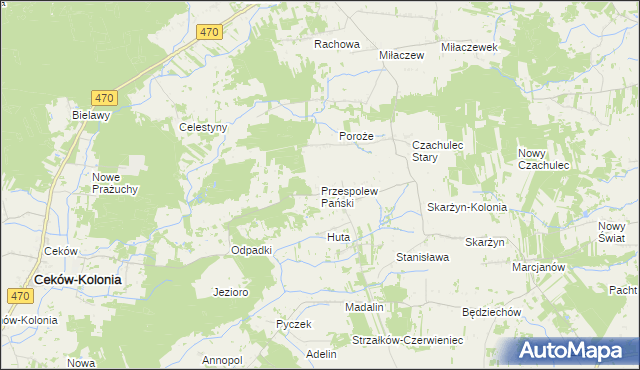 mapa Przespolew Pański, Przespolew Pański na mapie Targeo