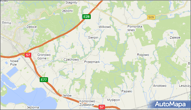 mapa Przezmark-Osiedle, Przezmark-Osiedle na mapie Targeo