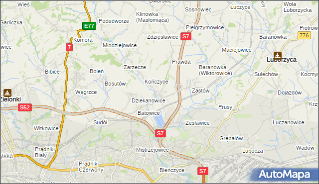 mapa Raciborowice gmina Michałowice, Raciborowice gmina Michałowice na mapie Targeo