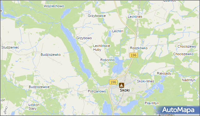 mapa Rościnno, Rościnno na mapie Targeo