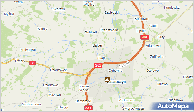 mapa Skaje, Skaje na mapie Targeo