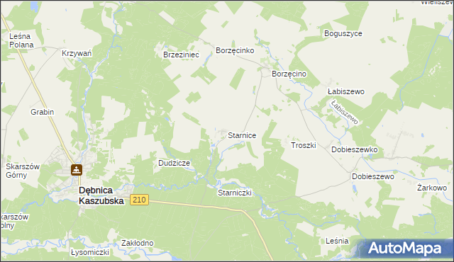 mapa Starnice, Starnice na mapie Targeo