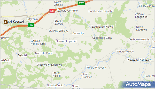 mapa Świątki-Wiercice, Świątki-Wiercice na mapie Targeo