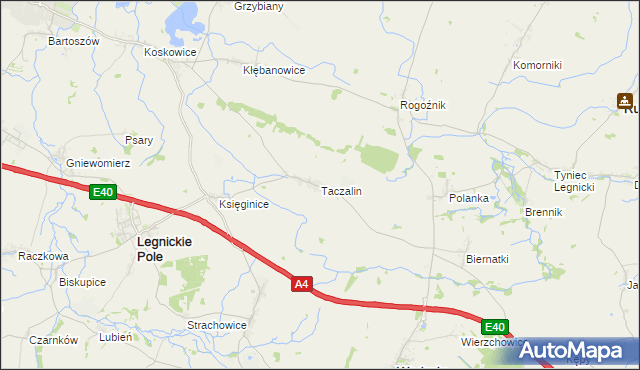 mapa Taczalin, Taczalin na mapie Targeo