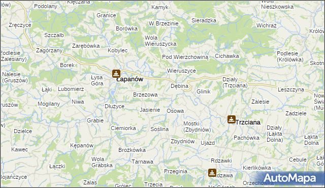 mapa Ubrzeż, Ubrzeż na mapie Targeo