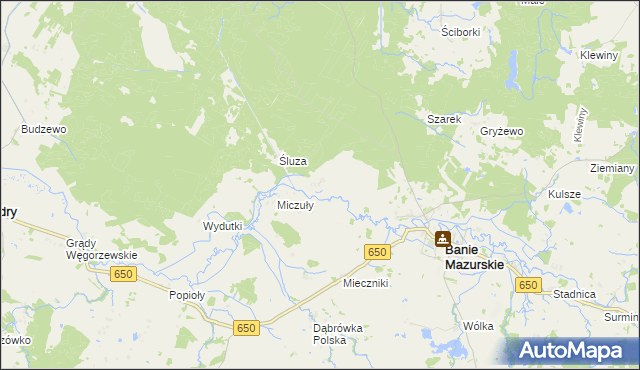 mapa Zakałcze Wielkie, Zakałcze Wielkie na mapie Targeo