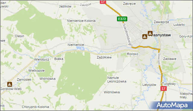 mapa Zażółkiew, Zażółkiew na mapie Targeo