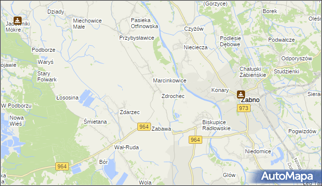 mapa Zdrochec, Zdrochec na mapie Targeo