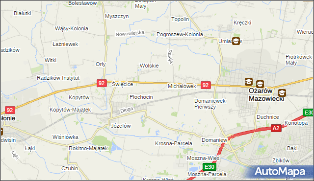 mapa Gołaszew, Gołaszew na mapie Targeo