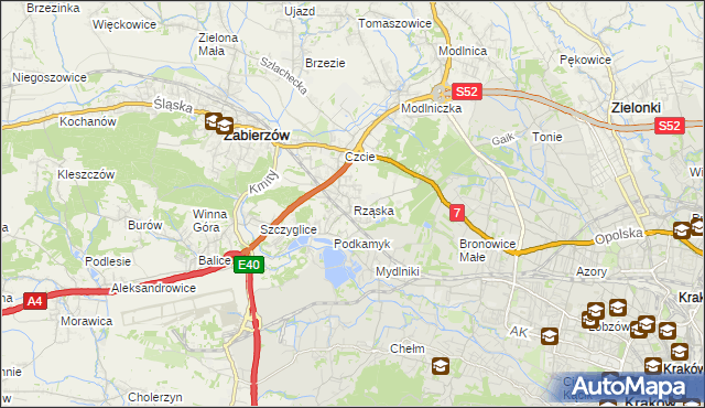 mapa Rząska, Rząska na mapie Targeo