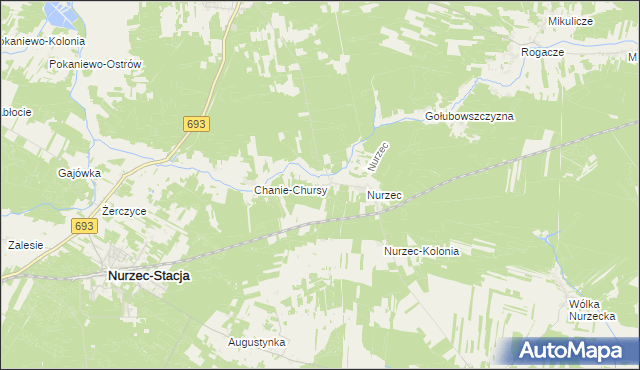 mapa Nurczyk, Nurczyk na mapie Targeo