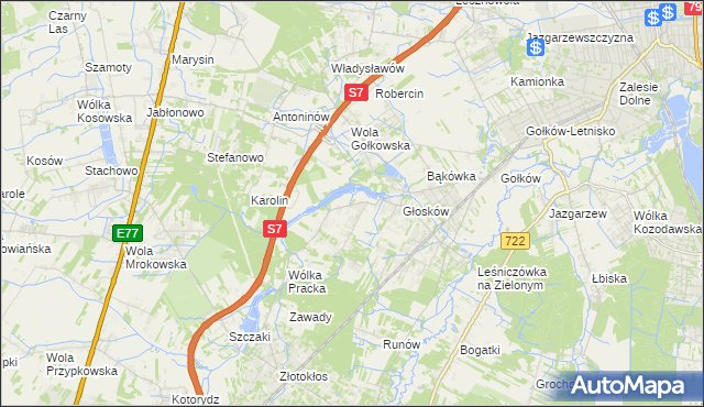 mapa Baszkówka, Baszkówka na mapie Targeo