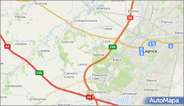 mapa Jaszków, Jaszków na mapie Targeo