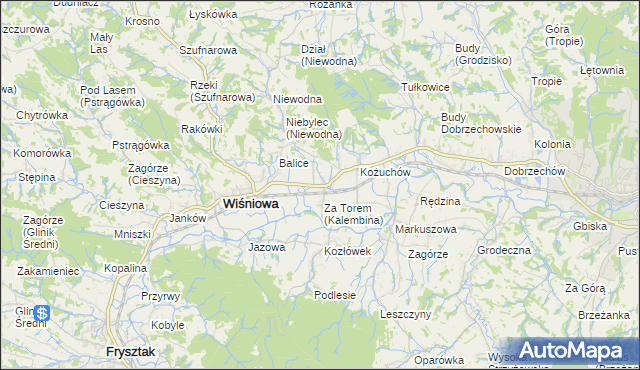 mapa Kalembina, Kalembina na mapie Targeo