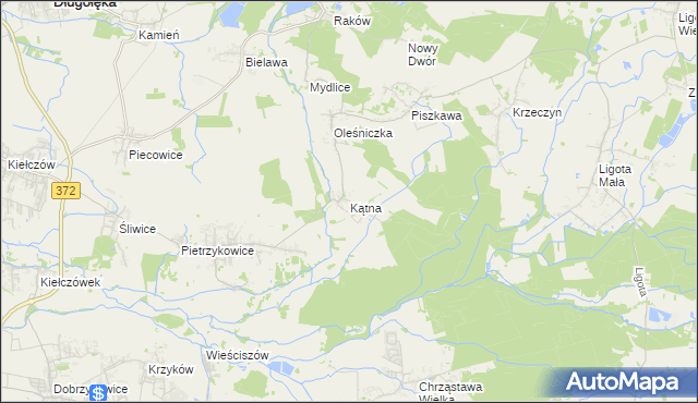 mapa Kątna, Kątna na mapie Targeo