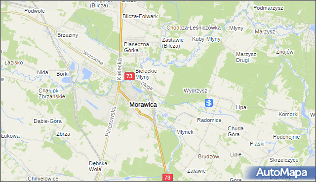 mapa Łabędziów, Łabędziów na mapie Targeo