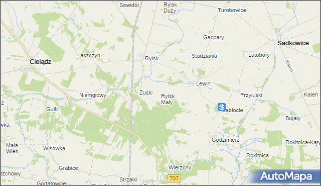 mapa Rylsk Mały, Rylsk Mały na mapie Targeo
