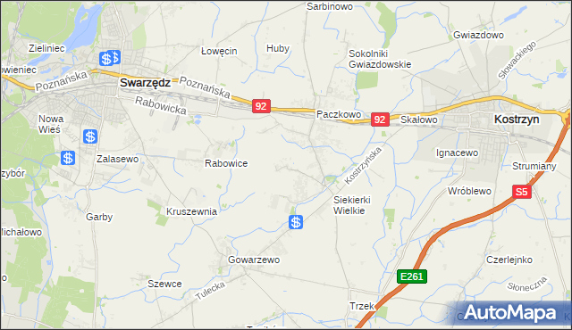 mapa Siekierki Małe, Siekierki Małe na mapie Targeo