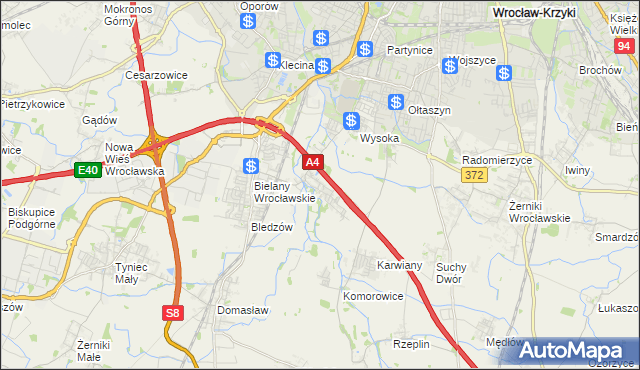 mapa Ślęza, Ślęza na mapie Targeo