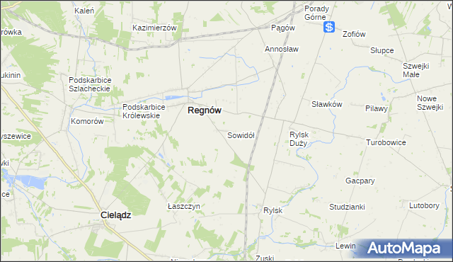 mapa Sowidół, Sowidół na mapie Targeo