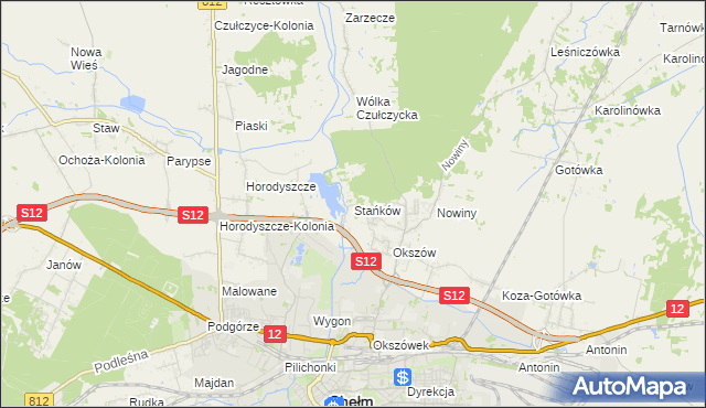 mapa Stańków, Stańków na mapie Targeo