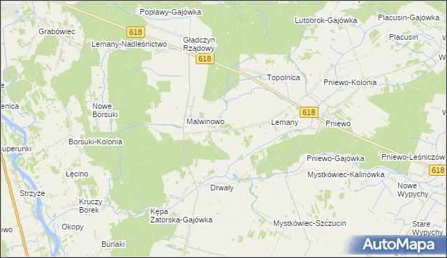 mapa Cieńsza, Cieńsza na mapie Targeo