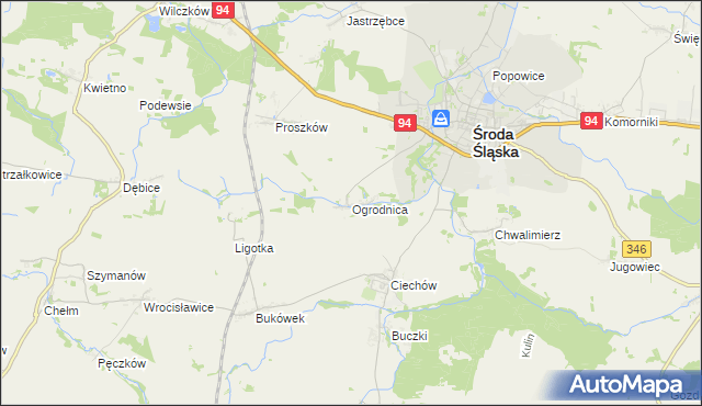mapa Ogrodnica, Ogrodnica na mapie Targeo