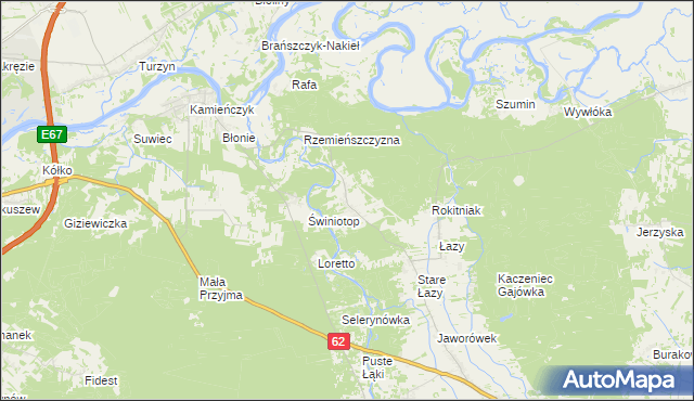 mapa Nadkole, Nadkole na mapie Targeo