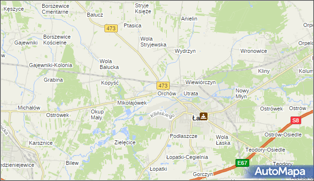 mapa Orchów, Orchów na mapie Targeo