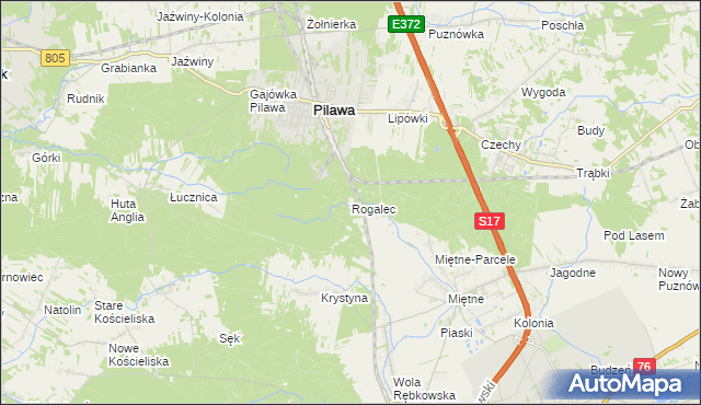 mapa Rogalec, Rogalec na mapie Targeo