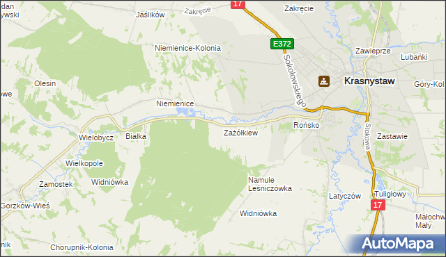 mapa Zażółkiew, Zażółkiew na mapie Targeo