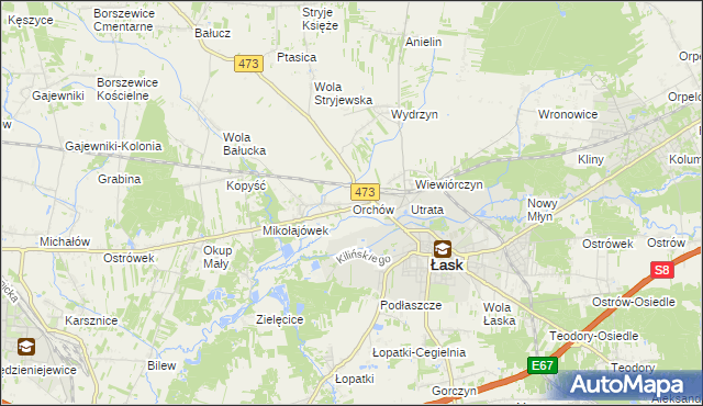 mapa Orchów, Orchów na mapie Targeo