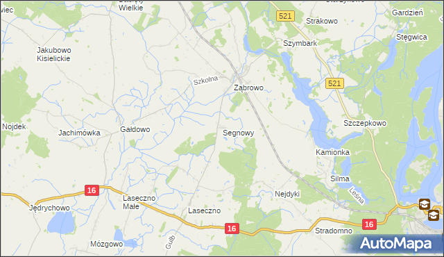 mapa Segnowy, Segnowy na mapie Targeo