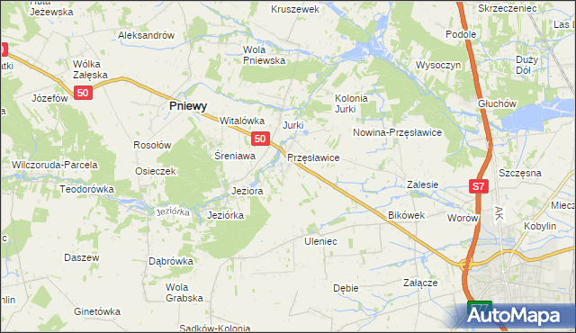 mapa Tomaszówka gmina Pniewy, Tomaszówka gmina Pniewy na mapie Targeo
