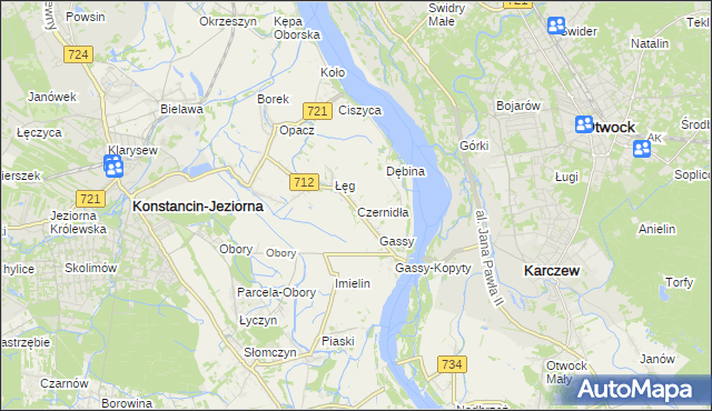 mapa Czernidła, Czernidła na mapie Targeo