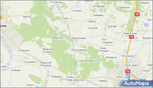 mapa Kameduły, Kameduły na mapie Targeo