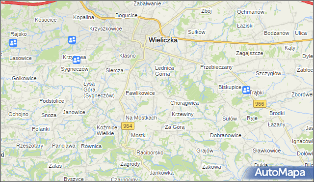 mapa Mietniów, Mietniów na mapie Targeo