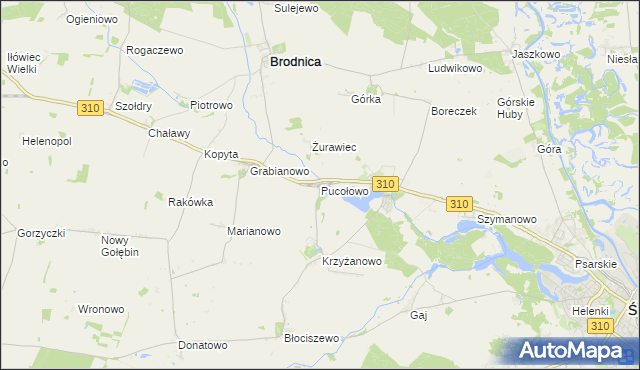 mapa Pucołowo, Pucołowo na mapie Targeo